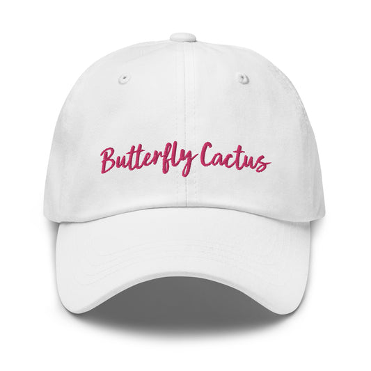 Pink Butterfly Cactus Mama Hat